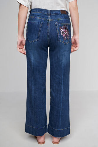 Midnight Blue Solid Flared Bottom, Midnight Blue, image 4
